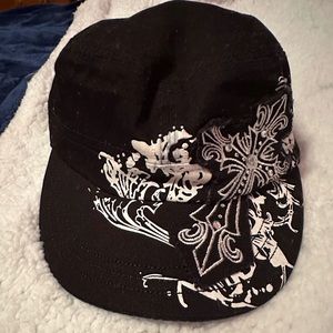 Y2K Cross Rhinestone cap Velcro back